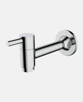 Bib Cock Long Body with wall Flange