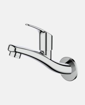 Bib Cock Long Body with Wall Flange