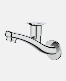 Bib Cock Long Body with Wall Flange