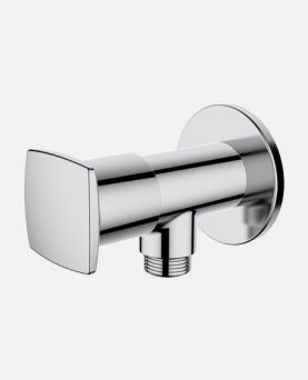 Angular Stop Cock with Wall Flange