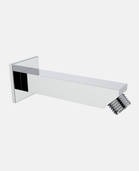Chrome Plated Shower Arm Square Type with Wall Flange