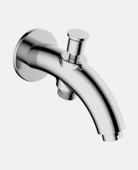 Bath Tub Spout with Hand Shower Arrangement And Wall Flange
