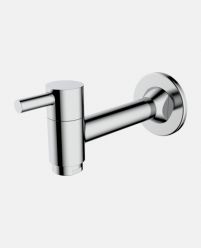 Bib Cock Long Body with wall Flange