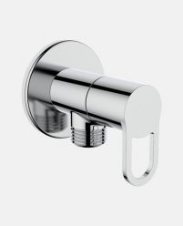 Angular Stop Cock with Wall Flange
