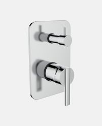 Single Lever Concealed Shower Mixer with 4 Outlet Diverter Exposed Part Kit