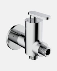 2-Way Angular Stop Cock with Wall Flange